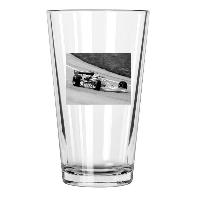 1974 Indy Racecar Driver Aj Foyt Photo Formula One Pint Beer Drinking Glass