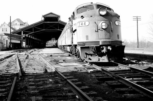 1974 Louisville Nashville Rail Road Locomotive Vintage Train Photo