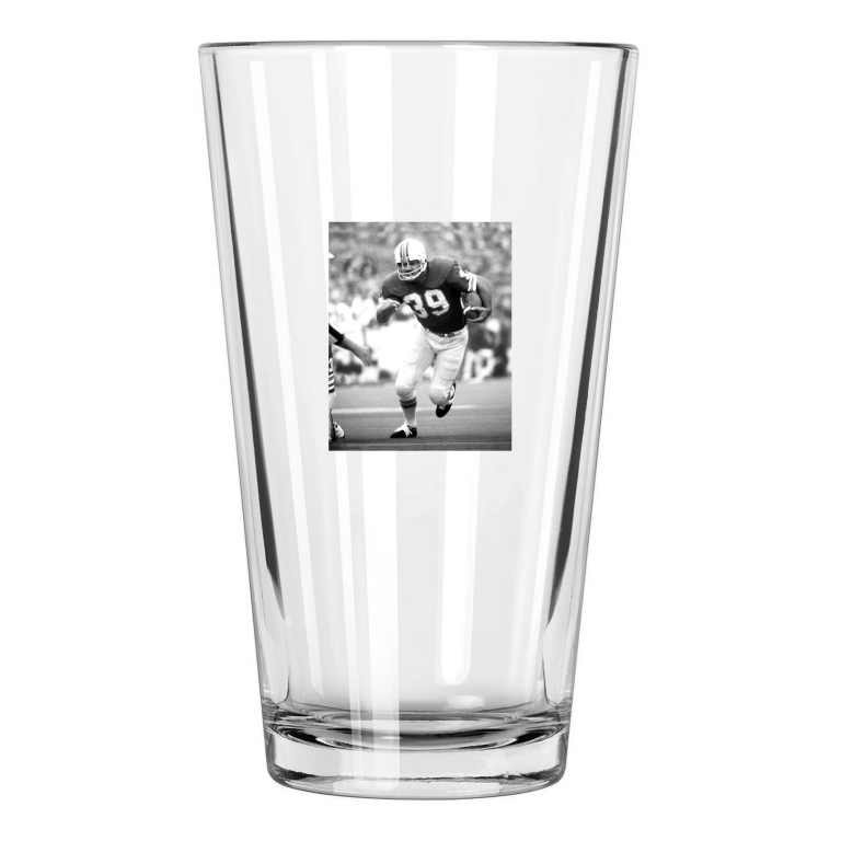 1974 Miami Dolphins Larry Csonka Nfl Football Hof 87 Pint Beer Drinking Glass