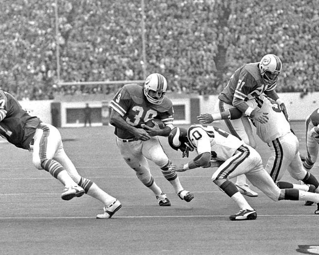 1974 Miami Dolphins Larry Csonka Super Bowl Viii Mvp Glossy Photo Print