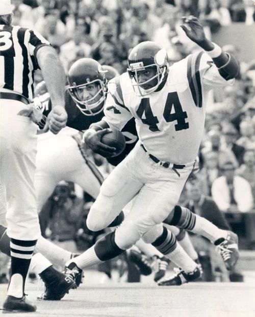1974 Minnesota Vikings Chuck Foreman Glossy Keychain Nfl Football Print