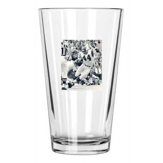 1974 Minnesota Vikings Chuck Foreman Photo Nfl Football Pint Beer Drinking Glass