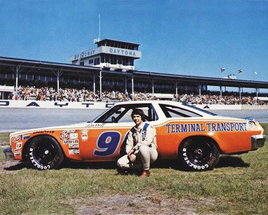1974 Nascar Racing Darrell Waltrip Glossy Photo Dayton 500 Print Poster