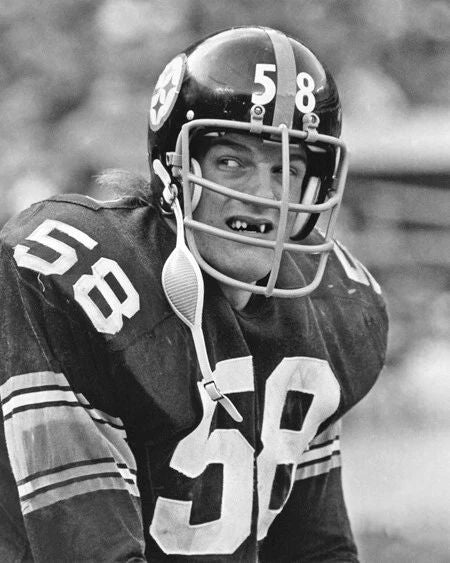 1974 Pittsburgh Steelers Jack Lambert Glossy Photo Nfl Football Print