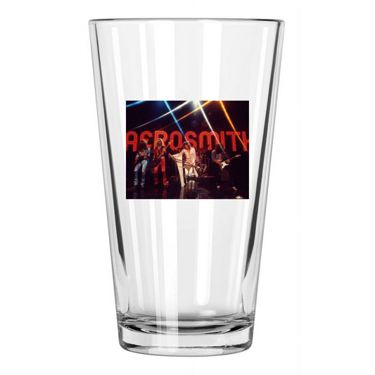 1974 Rock Band Aerosmith Photo Steven Tyler Music Pint Beer Drinking Glass