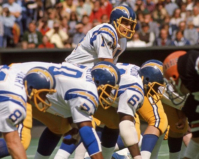 1974 San Diego Chargers Dan Fouts Magnet Football Print Glossy Magnet Hof 93