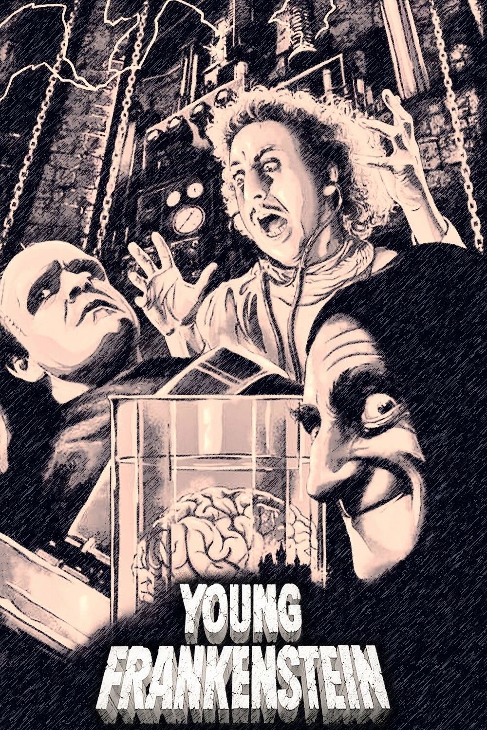 1974 Young Frankenstein Movie Keychain Mel Brooks Gene Wilder Igor