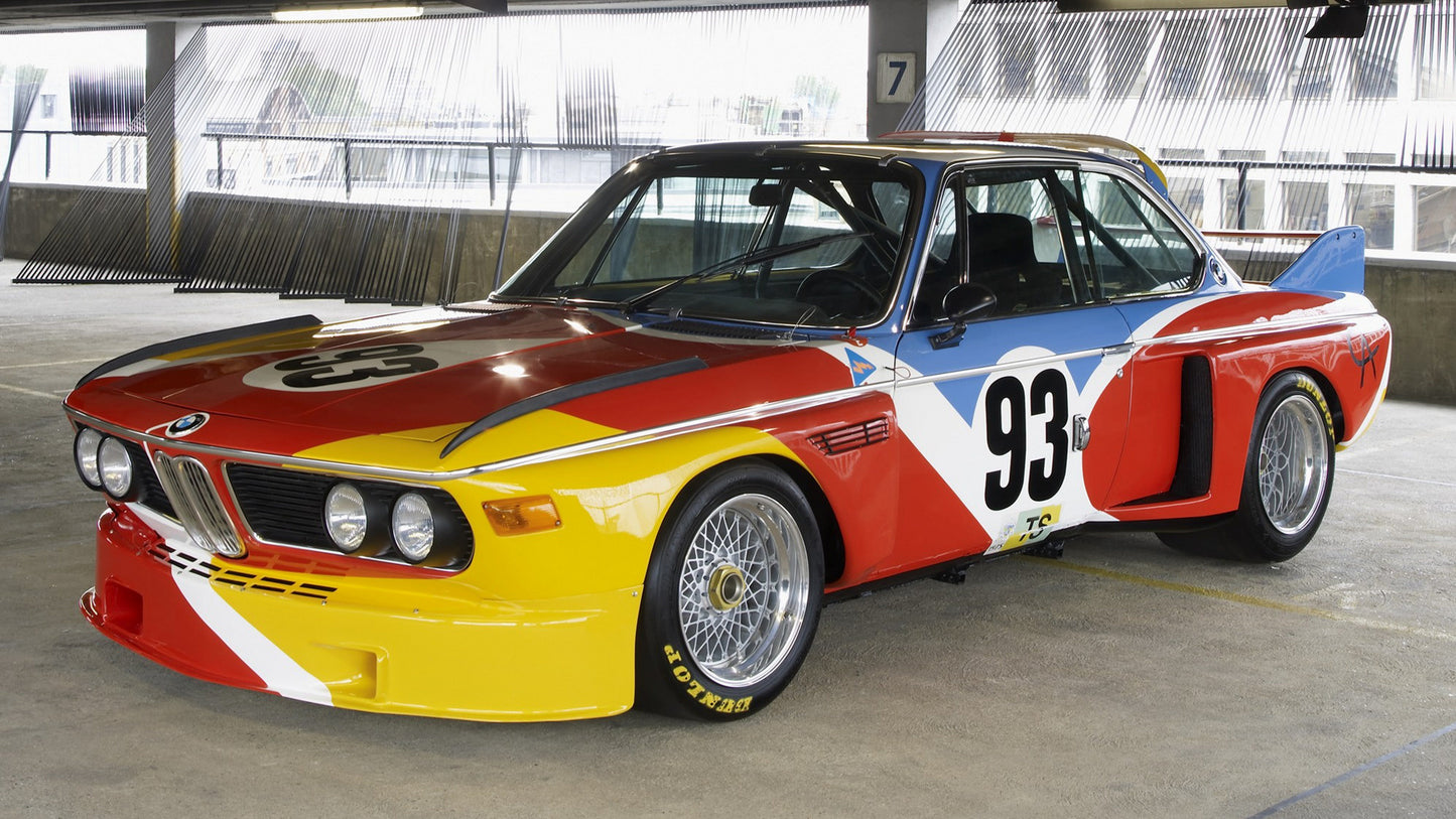 Bmw Csl Art Car By Alexander Calder Hd Art Keychain