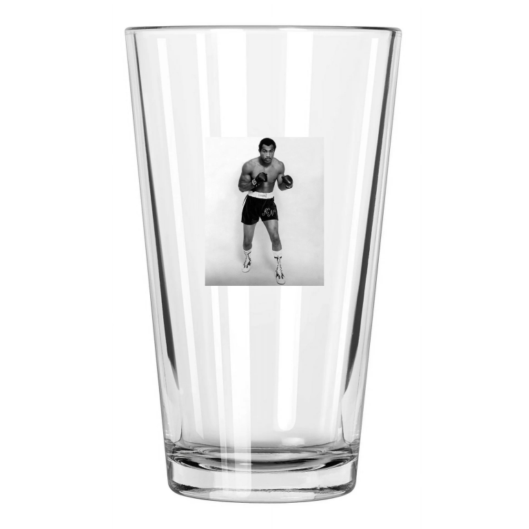 1975 American Boxer Ken Norton Photo Boxing Portrait Pint Beer Drinking Glass