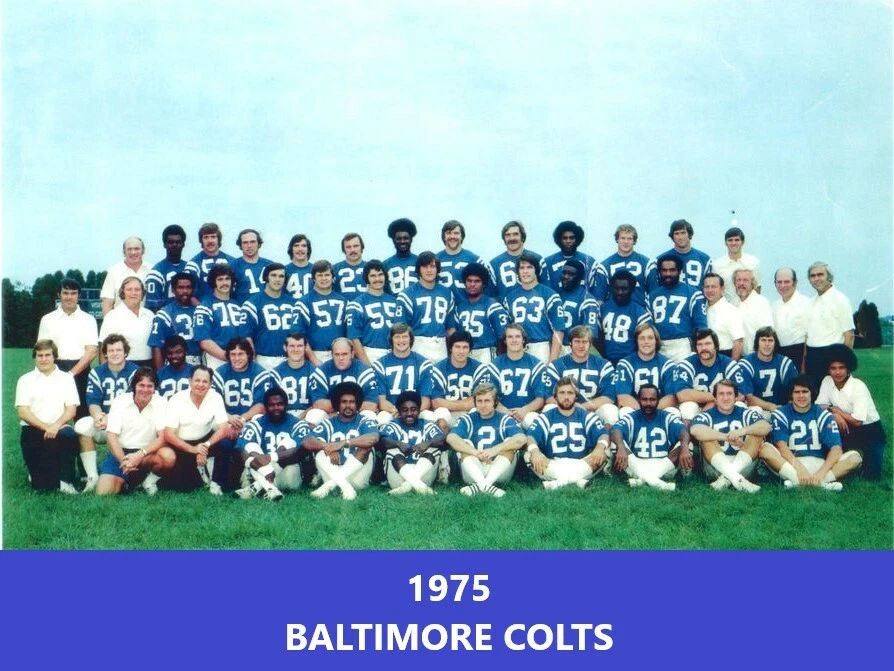 1975 Baltimore Colts Team Magnet Football Picture Nfl