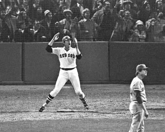 1975 Boston Red Sox Carlton Fisk Glossy Photo 'World Series Game 6' Print 1