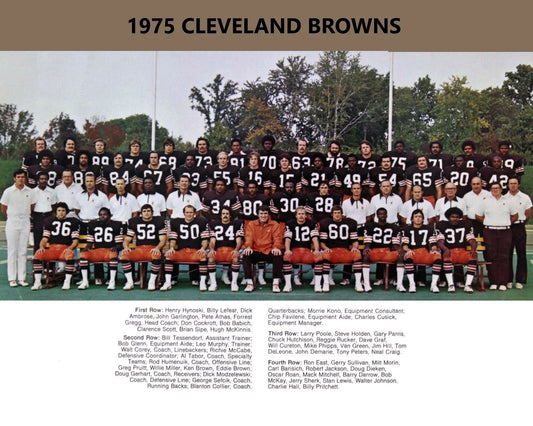 1975 Cleveland Browns Team Magnet Football Picture Nfl