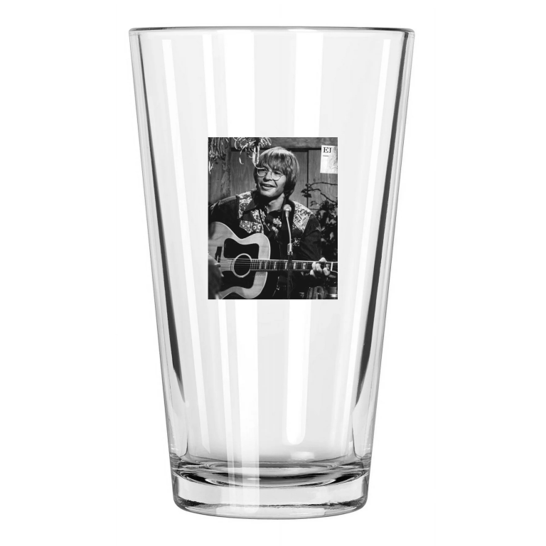 1975 Folk Singer John Denver Photo Film Actor Country Pint Beer Drinking Glass