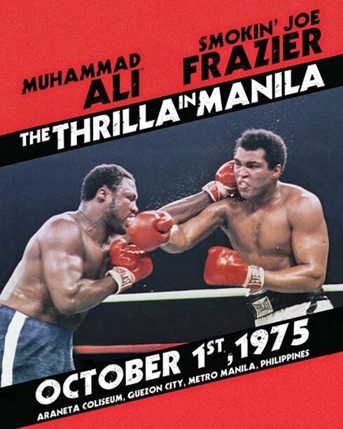 1975 Heavyweight Boxers Joe Frazier Vs Muhammad Ali Glossy Keychain Keychain 2