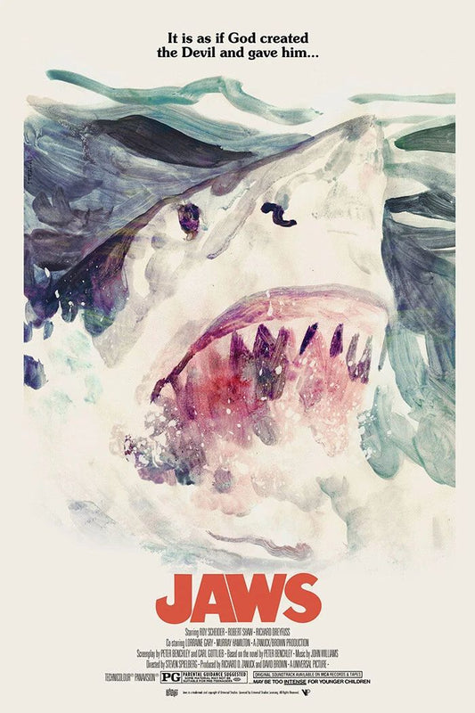 1975 Jaws Alternative Movie Magnet Great White Shark Amity Island