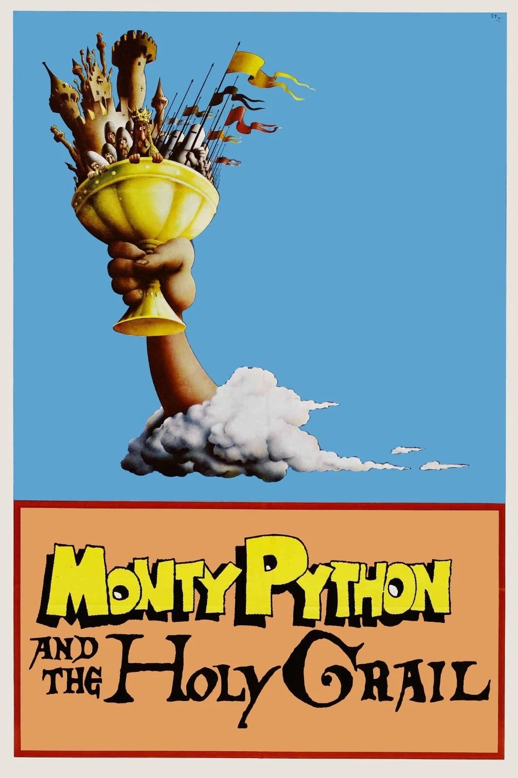 1975 Monty Python And The Holy Grail Movie Poster King Arthur Knight