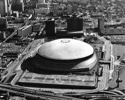1975 New Orleans Saints Superdome Glossy Magnet Mercedes Benz Stadium Print