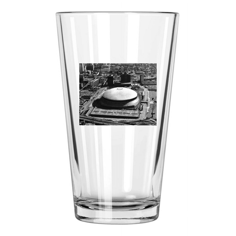 1975 New Orleans Saints Superdome Mercedes Benz Stadium Pint Beer Drinking Glass