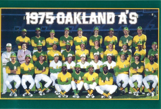 1975 Oakland Athletics A'S Team Magnet Mlb Baseball Picture