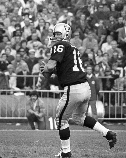 1975 Oakland Raiders George Blanda Glossy Photo Coliseum Print Poster
