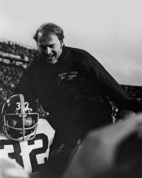 1975 Pittsburgh Steelers Chuck Noll Glossy Keychain Super Bowl Ix Keychain