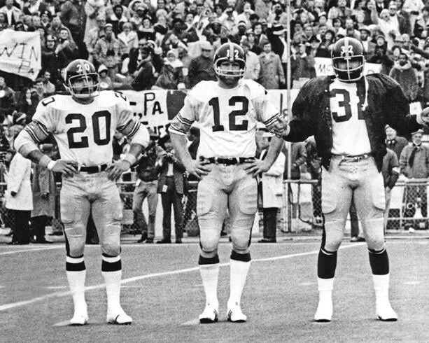 1975 Pittsburgh Steelers Terry Bradshaw Glossy Keychain Super Bowl Ix Print