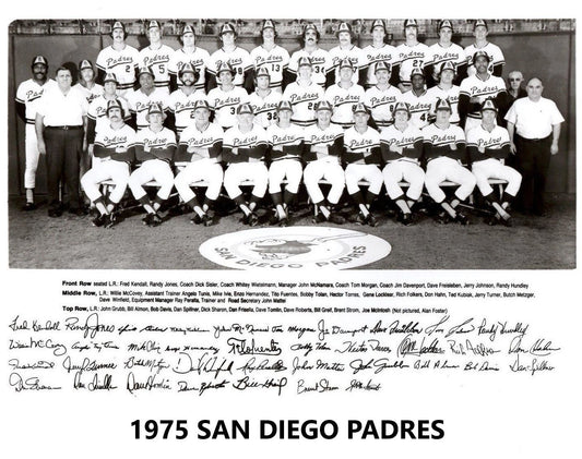 1975 San Diego Padres Team Keychain Baseball Picture Mlb