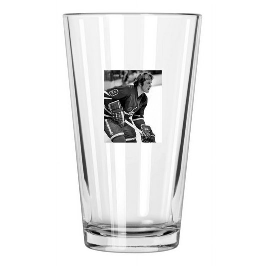1975 Winnipeg Jets Bobby Hull Photo Wha Hockey Pint Beer Drinking Glass