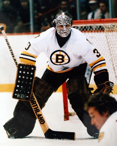 1976 Boston Bruins Gerry Cheevers Glossy Photo Print Hockey Poster Hof 85