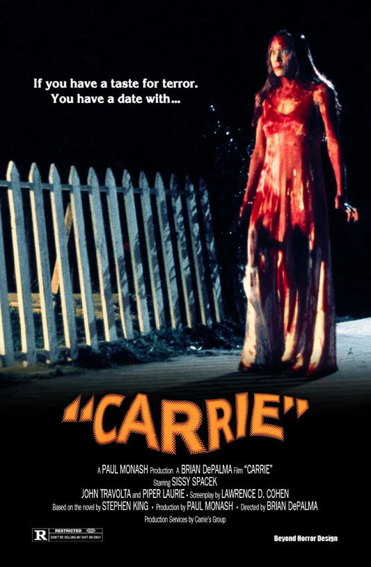 1976 Carrie Movie Keychain Sissy Spacek Piper Laurie Prom
