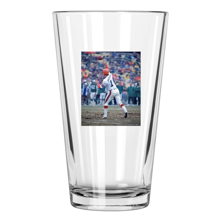 1976 Cincinnati Bengals Ken Anderson Photo Football Pint Beer Drinking Glass