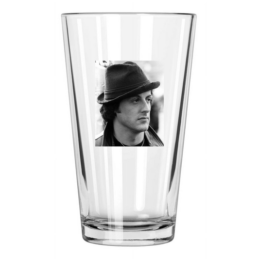 1976 Film Rocky Photo Balboa Sylvester Stallone Movie 2 Pint Beer Drinking Glass