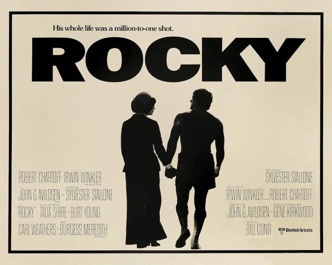1976 Film Rocky Glossy Magnet Movie Print Sylvester Stallone Magnet