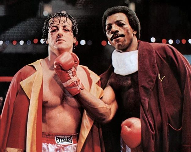 1976 Film 'Rocky' And Apollo Glossy Photo Movie Sylvestor Stallone Print