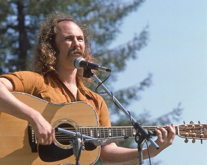 1976 Folk Rock David Crosby Glossy Keychain Stills Nash And Young Keychain