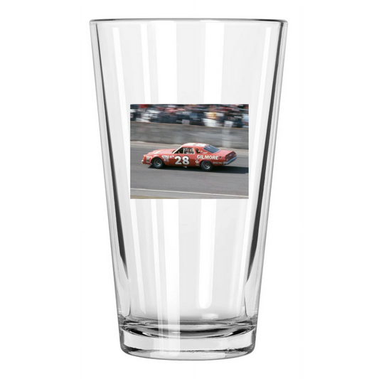1976 Gilmore Chevrolet Aj Foyt Photo Daytona 500 Nascar Pint Beer Drinking Glass