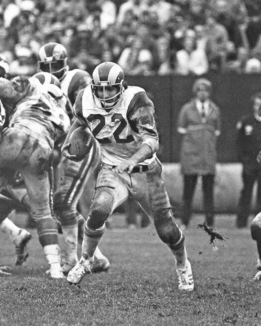 1976 Los Angeles Rams John Cappelletti Glossy Keychain Nfc Championship Print