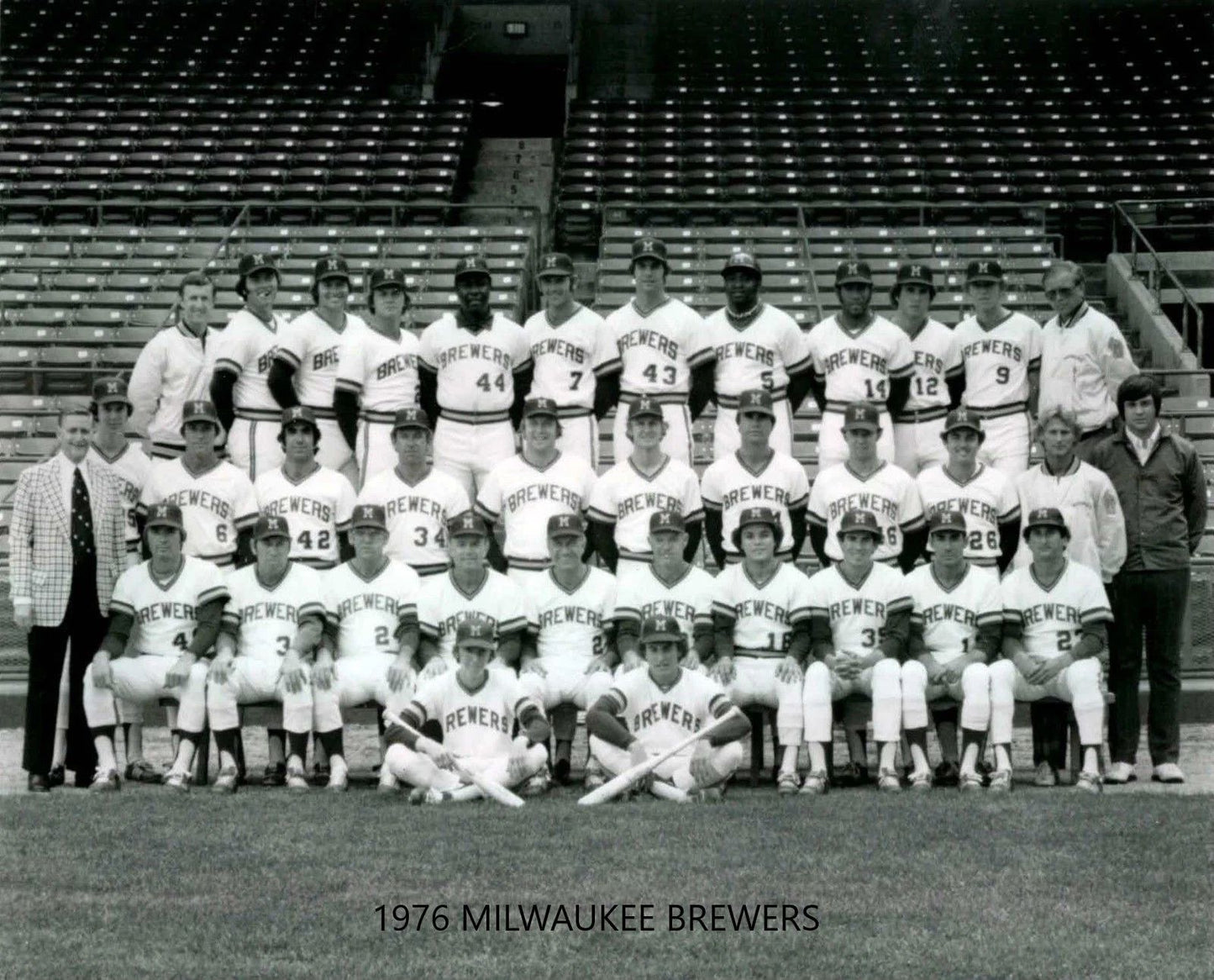 1976 Milwaukee Brewers Team Photo Mlb Baseball Picture