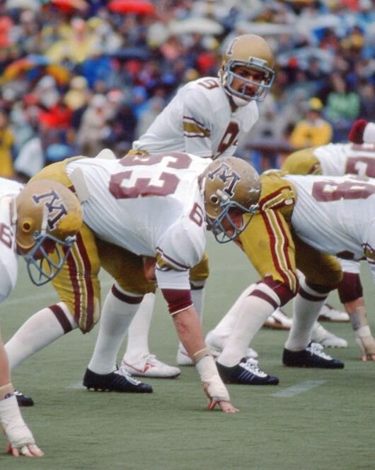 1976 Minnesota Gophers Tony Dungy Vs Michigan Glossy Keychain College Print