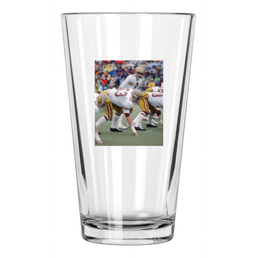 1976 Minnesota Gophers Tony Dungy Vs Michigan College Pint Beer Drinking Glass