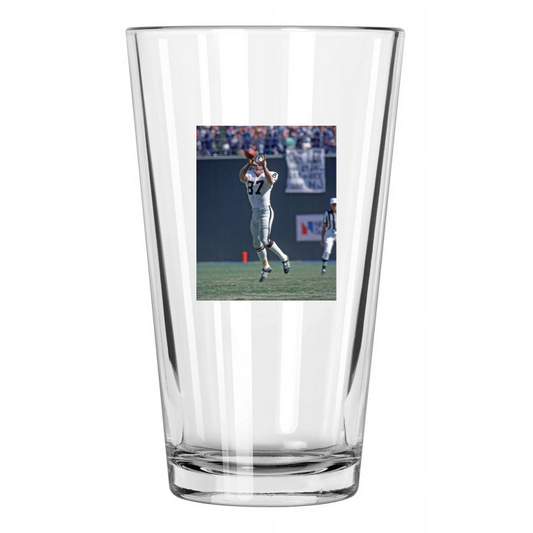 1976 Oakland Raiders Dave Casper Photo Football Hof 02 Pint Beer Drinking Glass