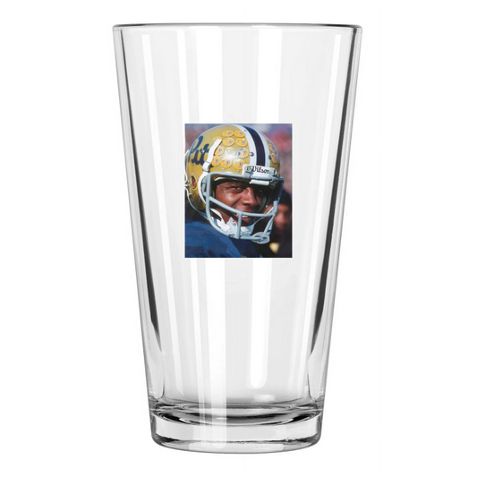 1976 Pittsburgh Tony Dorsett College Ncaa Football Pint Beer Drinking Glass