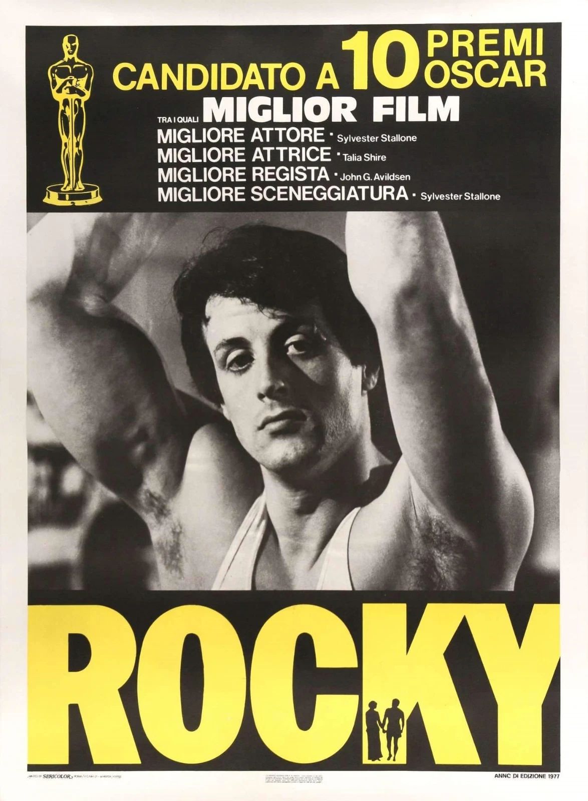 1976 Rocky Movie Keychain Balboa Italian Stallion Sylvester Stallone
