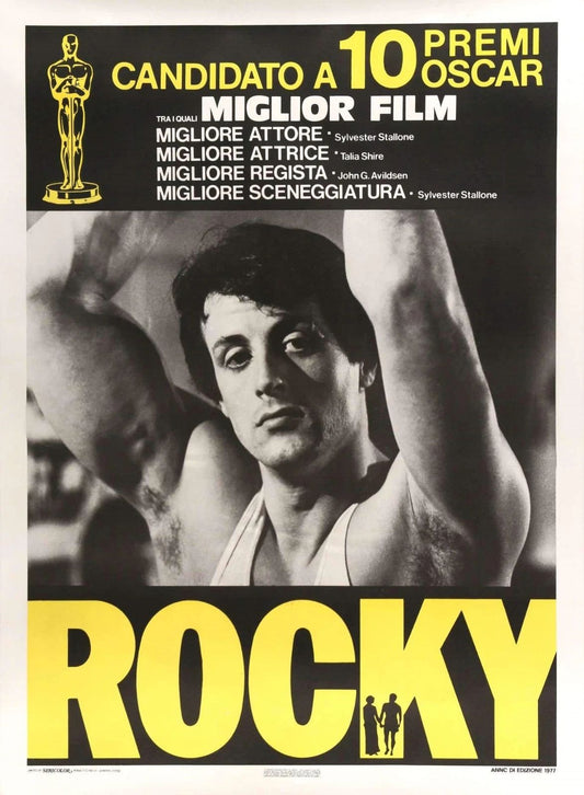 1976 Rocky Movie Keychain Balboa Italian Stallion Sylvester Stallone