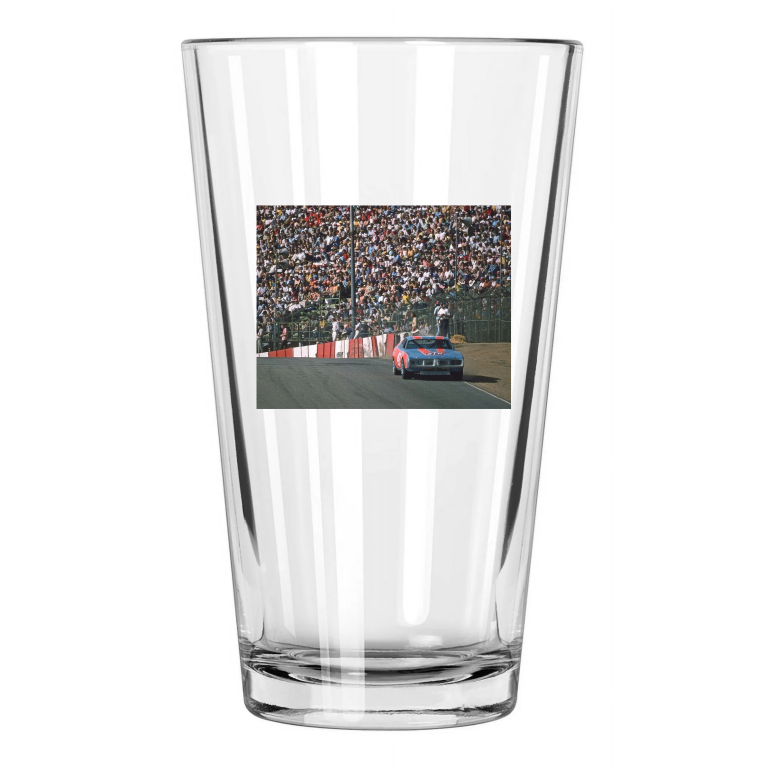 1976 Stp Dodge Richard Petty Photo Riverside Speedway Pint Beer Drinking Glass