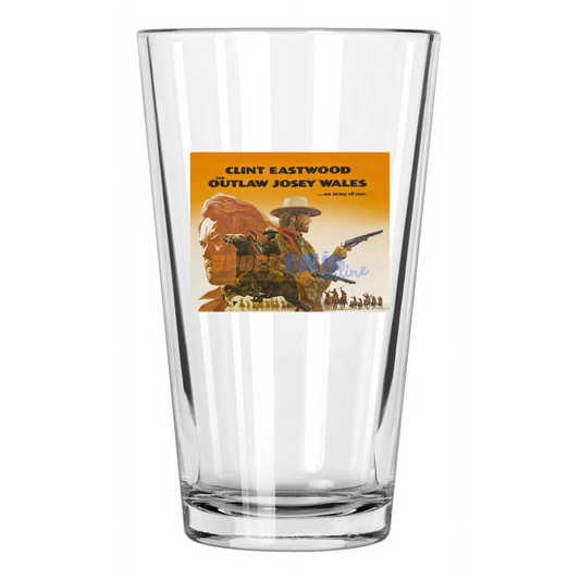 1976 The Outlaw Josey Wales Clint Eastwood Western 1 Pint Beer Drinking Glass