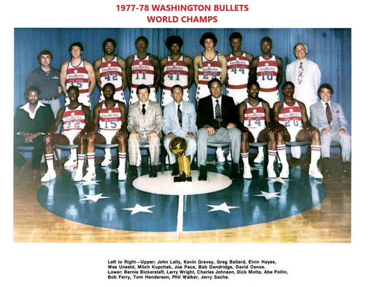 78 Washington Bullets Team Magnet Picture Basketball Nba World Champs