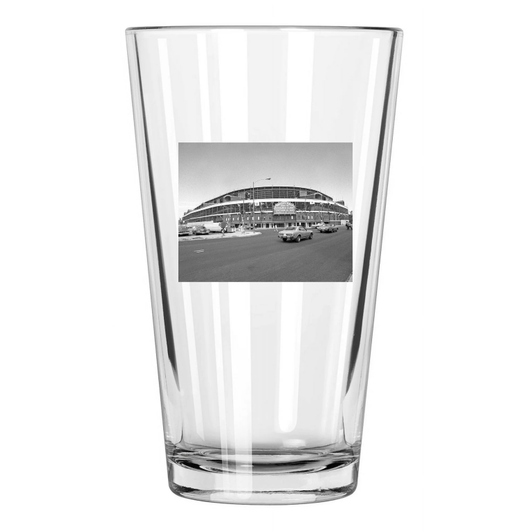 1977 Chicago Cubs Wrigley Field Photo Stadium Pint Beer Drinking Glass