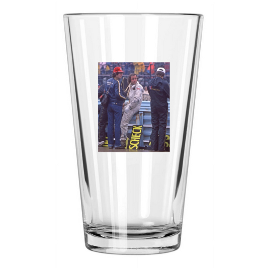 1977 Driver Gunnar Nilsson Photo Us Grand Prix East Pint Beer Drinking Glass