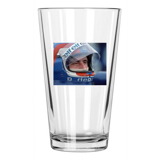 1977 Driver Patrick Depailler Photo Us Grand Prix East Pint Beer Drinking Glass